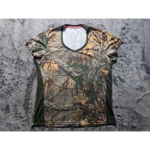 Under Armour Short Sleeve Top Women's Size XL Camouflage